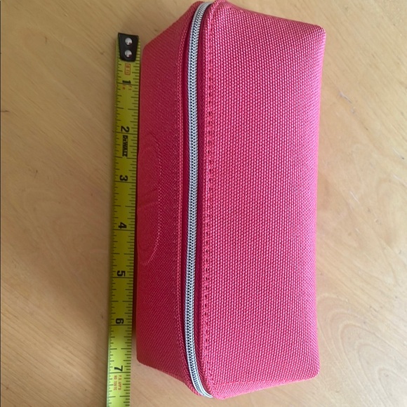 Dior Red Pencil Cosmetic Bag Red Canvas with Silver Zipper - Picture 5 of 7